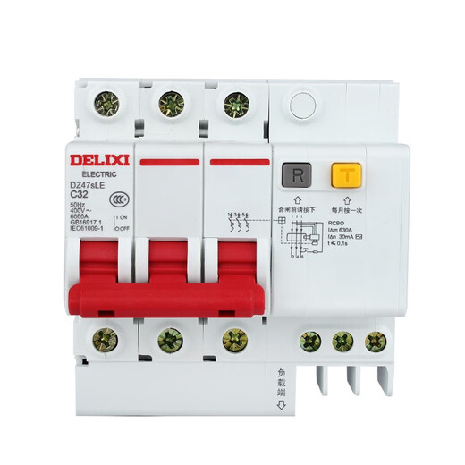 DELIXI ELECTRIC interrupteur à air avec protection contre les fuites 32A63a2p3p4 6A 2P