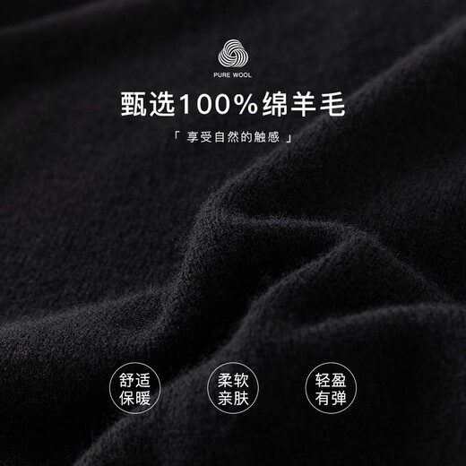 范思蓝恩23FS14070慵懒风软糯毛衣冬装圆领全羊毛针织衫上衣 桃焦糖 XS