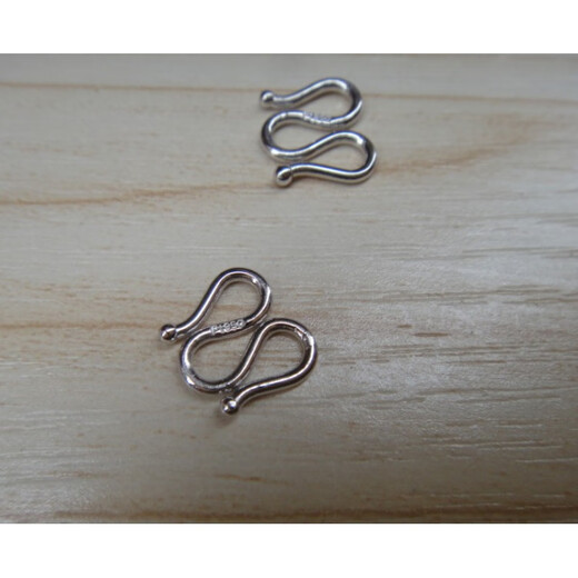 Platinum necklace buckle connector PT950M buckle buckle DIY platinum accessories W buckle S buckle bracelet PT950 closed small circle single 0.09 grams