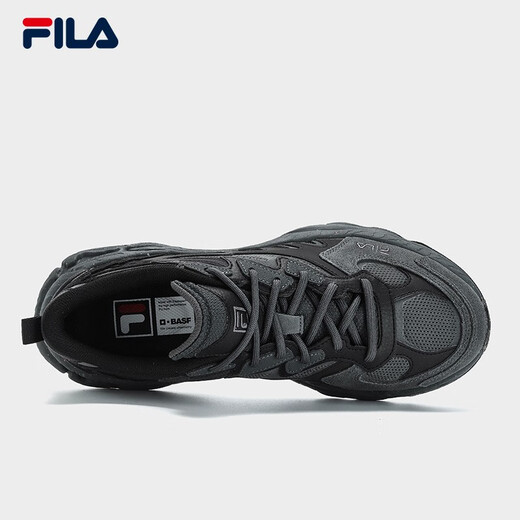 FILA fern straw shoes FERN men's shoes outdoor dad shoes casual shoes fashionable and comfortable sports shoes shade gray/black-DB 42.5