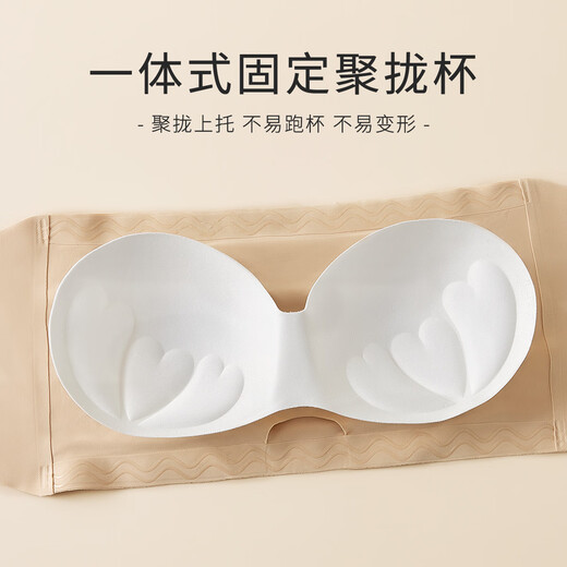 Caramella tube top anti-exposed anti-slip push-up wrap breast beautiful back bra no rims strapless underwear for women