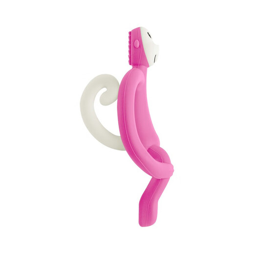 MATCHSTICK MONKEY Discount purchase British Match Monkey Oral Period Teether, antibacterial silicone material, baby soothing chew, pink piggy, 1 pack + get 8 gifts