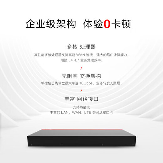 
Huawei (HUAWEI) AR6121EC-S Enterprise-grade router Gigabit 1*GE optical +3*GE Combo +8*GE network management quad-core processor