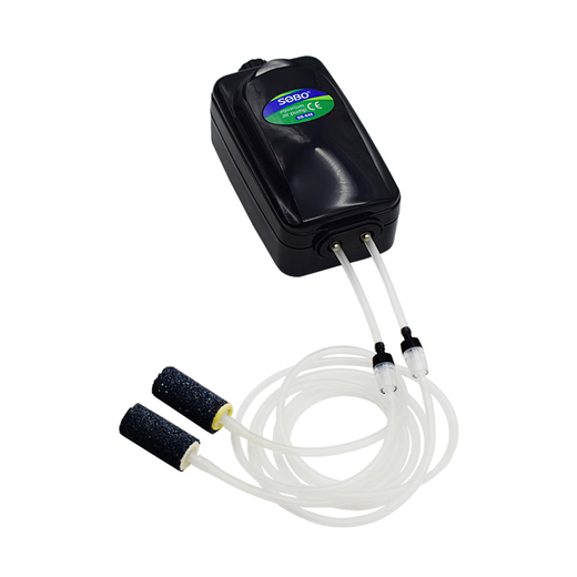 Songbao (sobo) fish tank oxygen pump oxygen pump aquarium oxygen machine oxygen pump oxygen pump fish farming small household oxygen 848 double hole 12W [gas plate full set of accessories]
