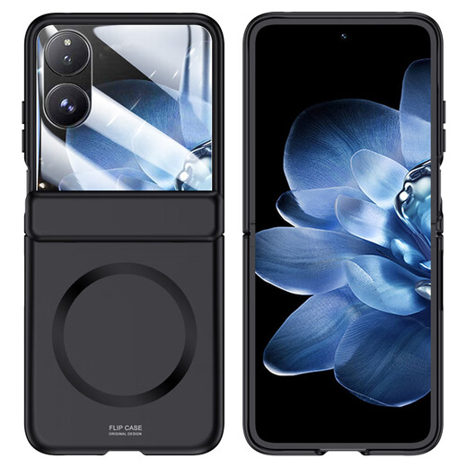 Empty arc Xiaomi MIXFlip mobile phone case 5G folding screen skin-feel spring hinge shell membrane all-in-one charger all-inclusive MIXFlip anti-fall protective cover simple model standard model standard model phantom purple hinge all-inclusive丨ice and thin feeling丨