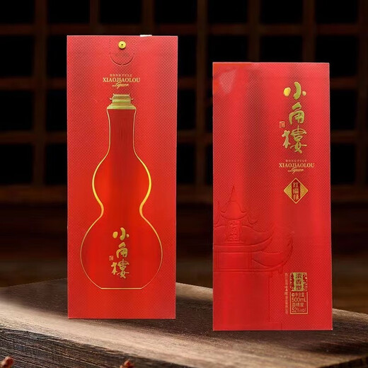 Xiaojiaolou 42 degrees 45 degrees strong aroma white wine red Fulu Xiaojiaolou Erguotou Chinese and foreign famous wine Sichuan liquor full box gift 42 degrees 500mL 6 bottles 2020 red Fulu full box