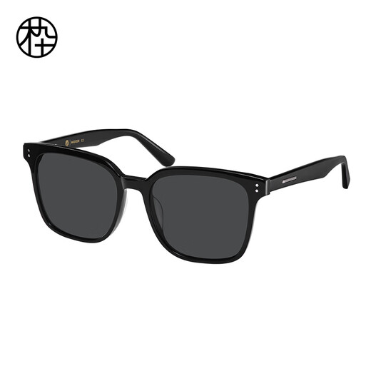 Madera Noventa gafas de sol Board Board Marco cuadrado Gafas de sol Sun Protección solar para hombres Gafas de sol de mujeres que muestran cara pequeña MJ101SK724 BKC1 Obsidiana Negro [Polarizado]