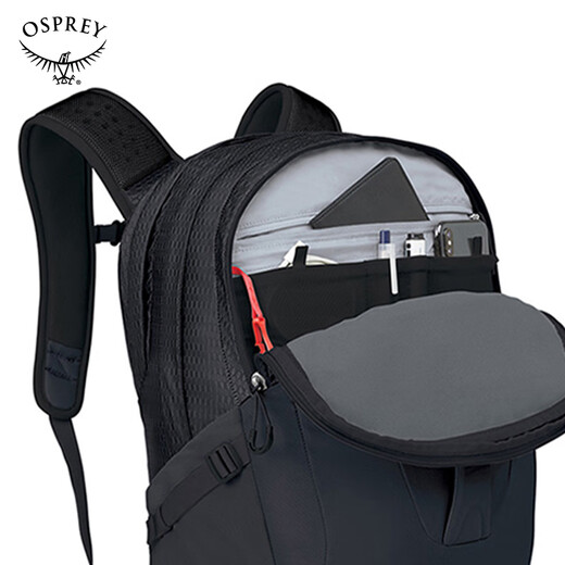 OSPREY 彗星COMET 30L城市旅游通勤电脑包小鹰登山双肩包 黑色