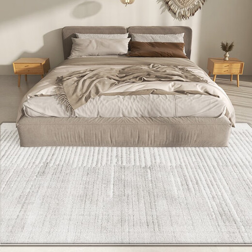 
May Rain (MRAINNING) Bedside Carpet Thickened [Modern Light Luxury] Long Bedroom Blanket Simple Living Room Bedside Household Bathroom Blanket 3888-Unslip Thickened 50cm*150cm