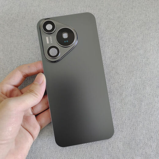 Suitable for Huawei Pura70 back cover glass Pura70Pro to replace the original back shell mobile phone battery cover back screen Pura70pro feather sand black back cover with adhesive + heat dissipation sticker