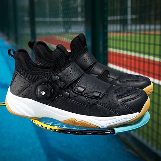 
VANCROUG badminton shoes men's and women's shoes new professional shock-absorbing and anti-slip wear-resistant tennis shoes breathable ultra-light rubber sole couple's shoes white 40