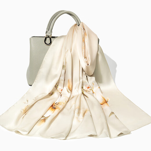
STORY Of SHANGHAI Silk Scarf Women's Spring High-end Scarf Mulberry Silk Shawl Mother's Birthday Gift Jintangchun