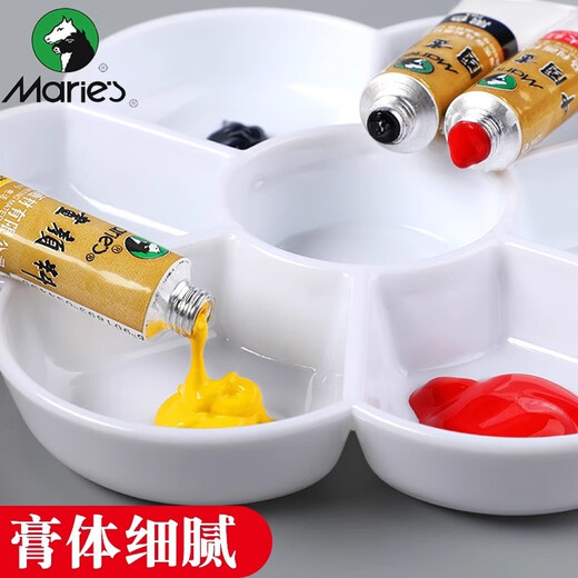 Marie s Marie s Chinese painting pigments, ink painting Chinese painting 12ml and 32ml single optional landscape painting flower and bird painting single 12ml single (free shipping for orders over 30) 104-titanium white