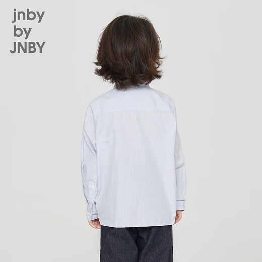 jnby by JNBY江南布衣童装秋长袖纯棉衬衫可爱音乐会图案男女童儿童1N7212640 983蓝黑条/格 110 cm