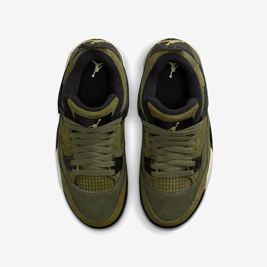 NIKE Air Jordan 4 Retro GS AJ4 Olive Green Big Kids/Women's Retro Basketball Shoes FB9928-200 35.5