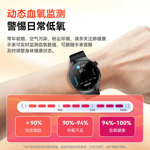 FUKR华为机适用智能健康血糖血压监测手表测无创血脂尿酸血氧心率一体机免扎针仪器睡眠动态手环 【德国进口芯片+五脏微监测+血糖尿酸血压一体机】