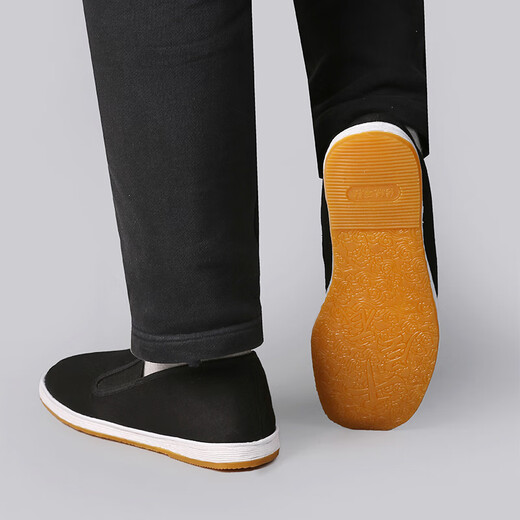 Yu Zhaolin old Beijing cloth shoes traditional handmade thousand-layer sole slip-on slip-ons men's casual shoes Y1S-1002 42