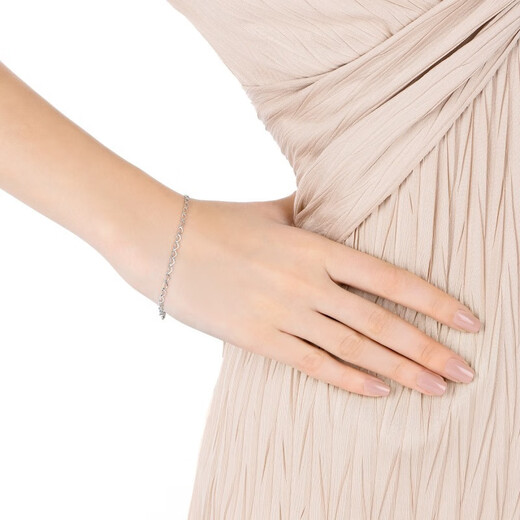 Chow Sang Sang Pt950 Platinum Love Lace Bracelet Commuting Versatile Bracelet 51810B Pricing 17cm