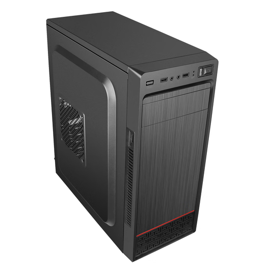 EVESKY N2 black computer case gaming business office computer case/supports ATX motherboard/USB2.0 interface/supports optical drive bay/simple brushed panel N2 case