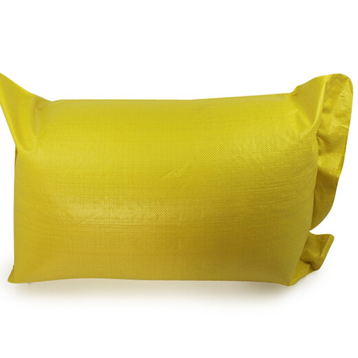 Aibaijia bright yellow thickened woven bag large snakeskin bag moving bag express packing bag storage bag construction garbage bag bright yellow 60*102cm 10 pieces