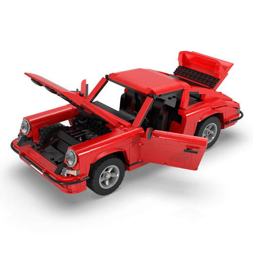 KADAI (CADA) Control remoto Bloque de construcción Conjunto de adultos Difícil Modelo de carreras Conjunto Modelo de carreras juguete RETRO Sports Car RS Electric Pure Building Block Car 1429 Partículas
