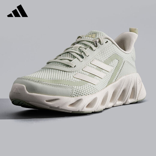 Adidas men's shoes white sneakers 2025 autumn new lightweight and comfortable casual shoes women's shoes mesh breathable running shoes JH9854 [official authentic SF Express] 36