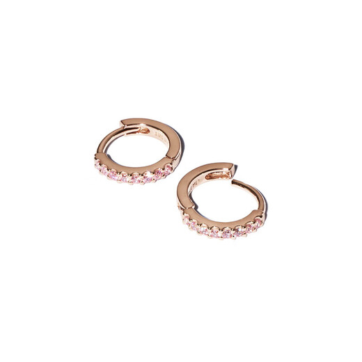 PANDORA sparkling simple earrings rose gold pavé birthday gift for girlfriend