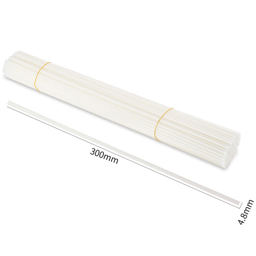 得力(deli)3847 财务装订机专用透明装订铆管Φ4.8mm*500mm 100支/盒装 3881/14650/3875适配铆管