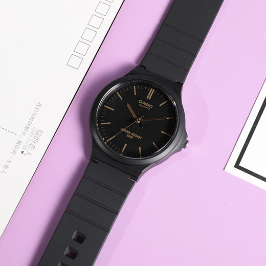 Casio (CASIO) watch men's small black watch timing student high school and high school exam watch unisex couple men's and women's quartz watch MW-240-1E2