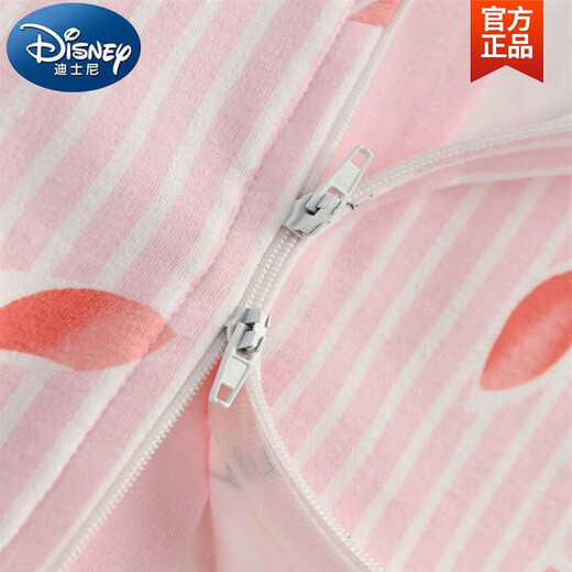 Disney children's anti-kick one-piece pajamas spring and autumn long-sleeved baby cute cartoon super cute boy and girl sleeping bag 6622 kitten blue (zipper style) 120 120cm (4 and a half years old-age-6 years old/111-