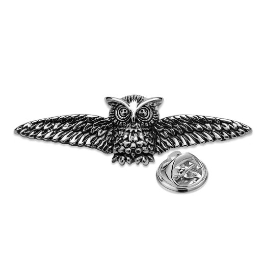 Kraftink old owl brooch high-end collar pin buckle collar buckle neck corner buckle suit clothing men and women metal badge chest buckle XZ-F867 winged owl