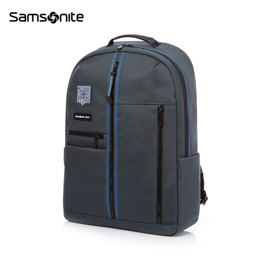 新秀丽（Samsonite）电脑双肩包男设计师新款印花书包背包大容量\GS5 24001*水绿色