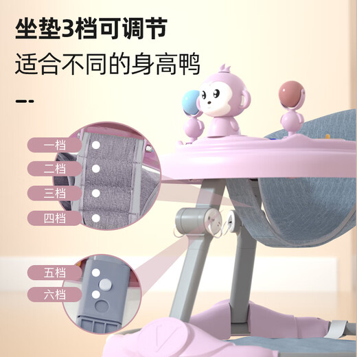 Petit trotteur bébé 2025 nouvelle poussette pour enfants bébé anti-renversement apprendre à conduire aide à la marche multifonctionnelle anti-O-forme jambes Fini vert/roue silencieuse/style jouet