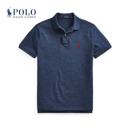 Polo Ralph Lauren 拉夫劳伦男装 经典款定制修身版短袖网球衫RL13822 400-蓝色 L