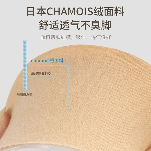 Isan de altura interna de silicona biónica para hombres y mujeres nuevas botas Martin para hombres y mujeres, zapatos de cuero de media palo invisibles sin colapsar 2,5 cm Beige Model 1 par [paquete]