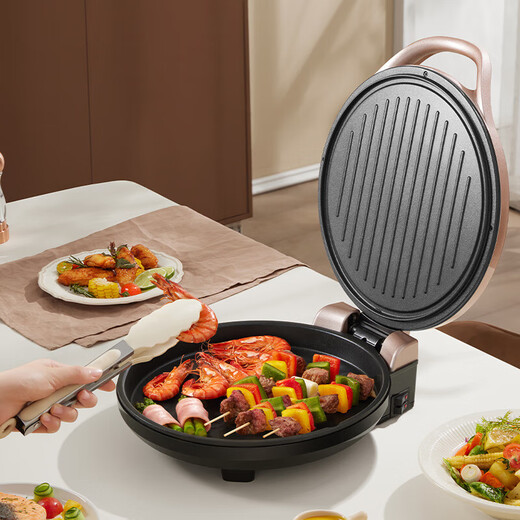 SUPOR plaque de cuisson électrique chauffage double face ménage électrique stand de crêpes poêle à crêpes électrique poêle à crêpes printemps machine à crêpes poêle à crêpes 2025 nouvelle machine à grill grande taille poêle à barbecue approfondie grande plaque de cuisson haute puissance contrôle indépendant de la température plaques supérieures et inférieures non amovibles