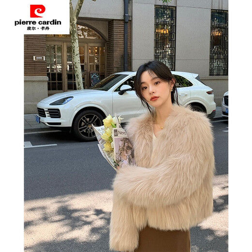 Veste Pierre Cardin pour femmes automne et hiver Nouveau toka imitation Fox FOR FURTER INTERNET CÉLÉBRITÉ JEUNE CORÉAN IMITATION FURME FEMMES HIDER CHEET DE FURS HID
