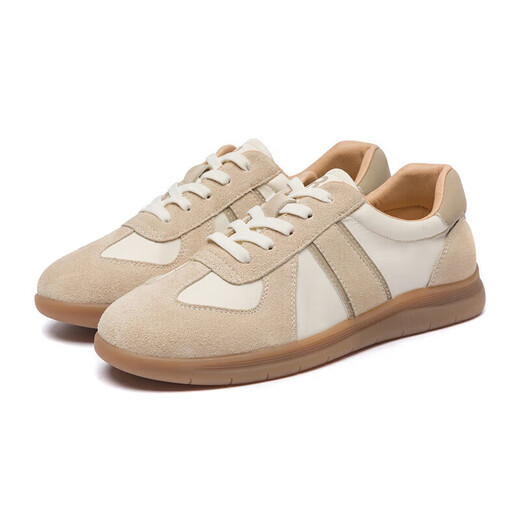 Red Dragonfly Spring and Autumn Women's Shoes Retro Ethical Training Shoes Versatile Casual Color Block Shoes WCB14225 meters/khaki 37