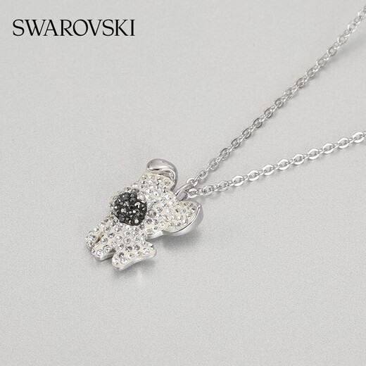 Swarovski Cute puppy LITTLE DOG Necklace Women Clarbone Chain Women Gifts to Girlfriend 5374446