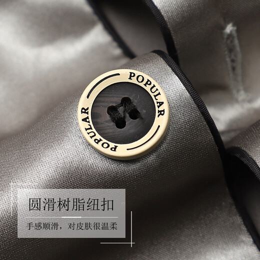 莫代尔男士睡衣春夏季冰丝绸长袖家居服秋冬薄款仿真丝银灰加大码两件套装 6630 L码身高165-175体重110-140斤