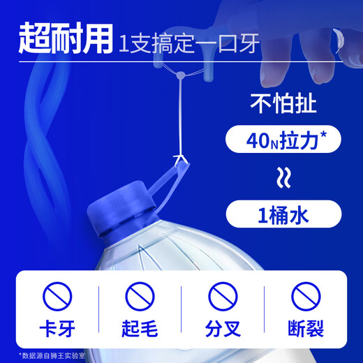 狮王（Lion）细齿洁羽柔护龈双线牙线棒牙缝清洁薄荷味50支 新老包装随机发