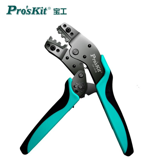 
Pro'sKit CP-751B YO bare terminal ratchet force-saving wire crimping pliers 7.5 inches