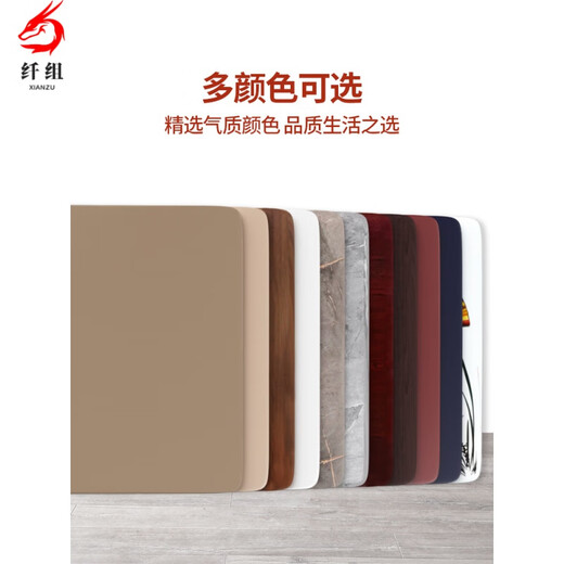 三栖虎加厚防烫麻将桌面板木质通用盖板麻将机盖板家用餐桌板正方形配件 珍珠白9898cm*98c