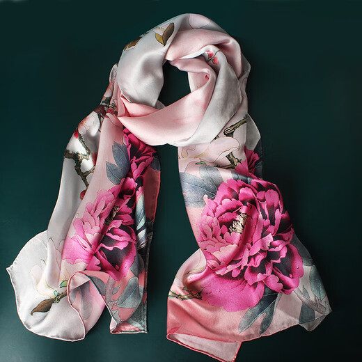 Shili Jiangnan (SLJN) grabs the new Mother's Day silk scarf for mothers, spring and summer new style 100 mulberry silk scarf shawl gift 4