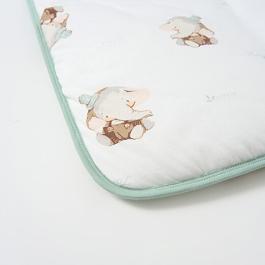 Tongtai (TONGTAI) baby blanket pure cotton quilted newborn plus blanket baby full month blanket newborn thick blanket green - lace (thick autumn and winter 0-15 C) 100x100cm