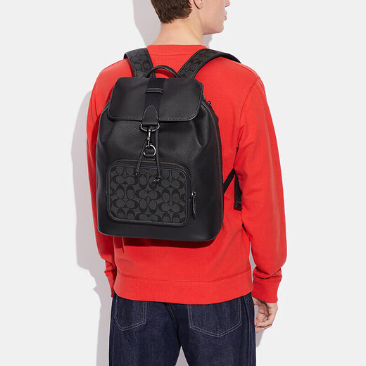 Coach (Coach) Light Luxury Herrenbag Sullivan 30 Herren Mode -Rucksack Black C9864 College -Style -Rucksack für den Freund Schwarz C9864qbo3i 30cm*14 cm*42cm