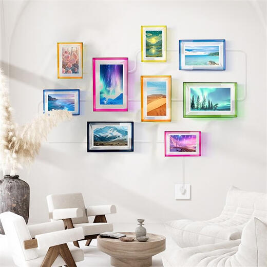 PIN·TURAPintura亚克力相框 小仙屏配套数码相框电子相册外相框 宝石绿【10.1英寸适配】