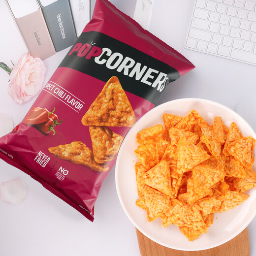 POPCORNERS哔啵脆玉米片4口味142g*4原装进口非油炸休闲膨化礼物零食大礼包