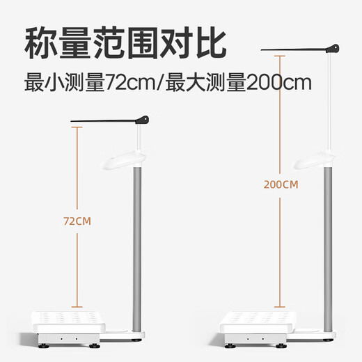 Meilen height and weight scale measuring instrument all-in-one electronic scale human body weight scale accurate height measuring instrument children's height and weight scale body fat scale USB charging-height and body fat scale