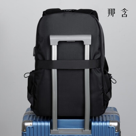 Backpack that can be put on trolley case can be put on suitcase backpack trolley trolley travel bag 5273 gray large